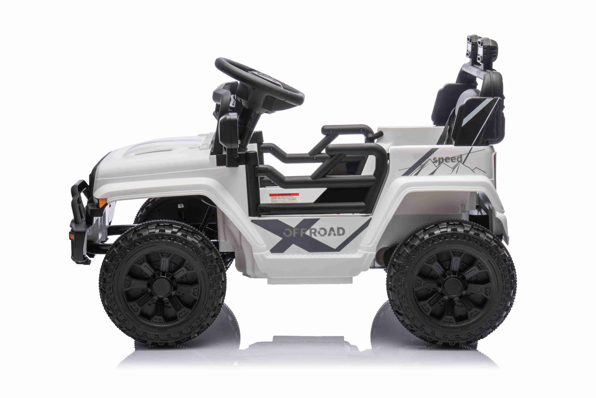Offroad 12V – Voiture électrique enfant | Blanc