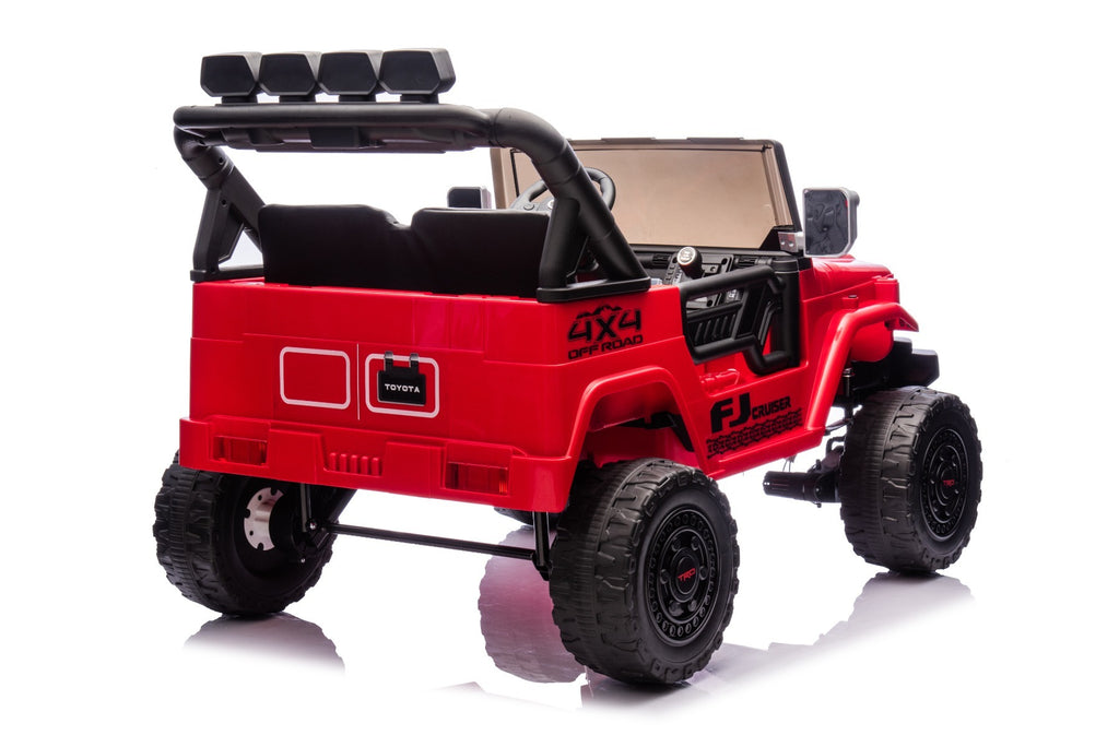Toyota FJ Cruiser 24V – Voiture électrique enfant 2 places | Rouge