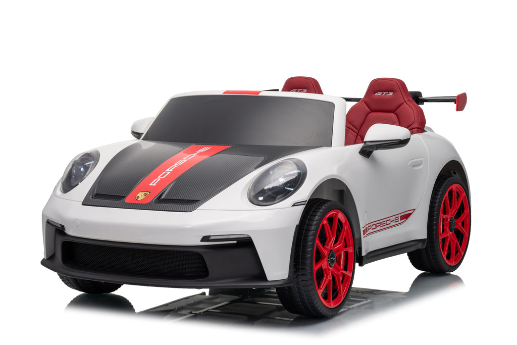 Porsche 911 GT3 RS 24V électrique enfant sièges cuir rouge