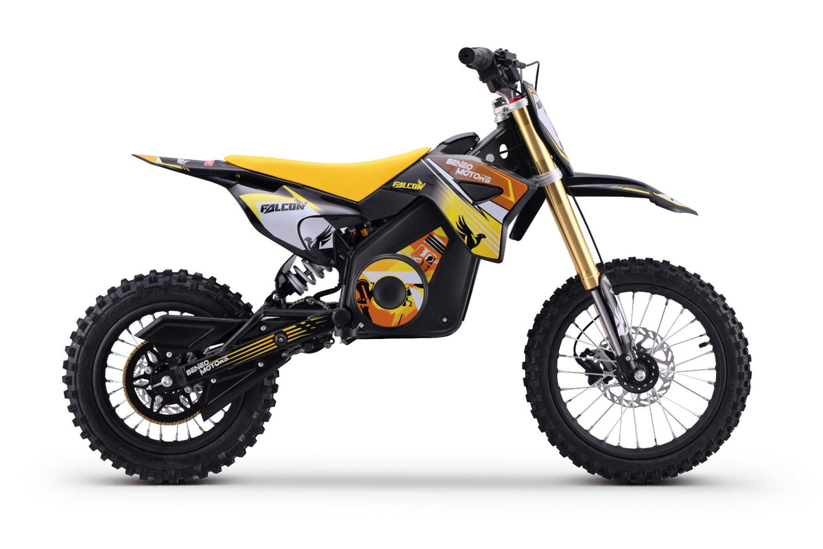 Falcon 1600 W – Moto électrique enfant | Jaune