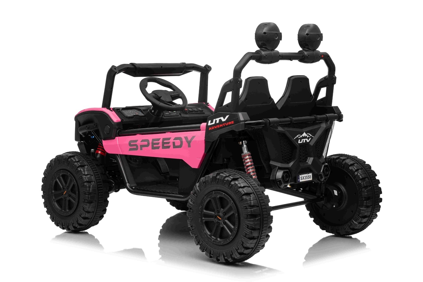 T-Rex Ride 24V – Voiture électrique enfant 2 places | Rose