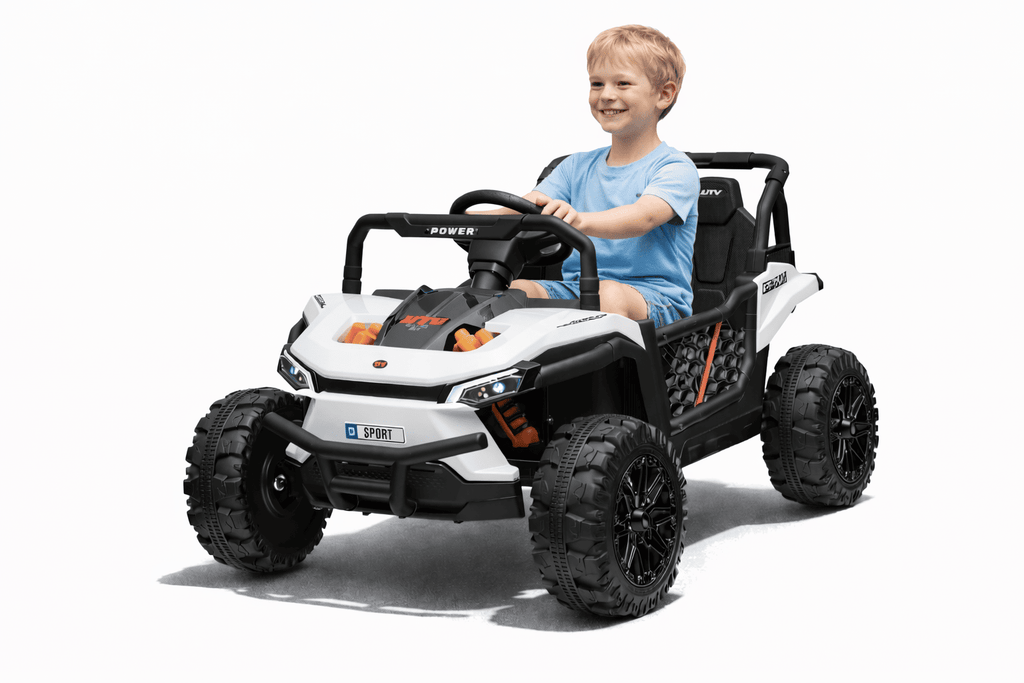 UTV 12V – Buggy électrique enfant | Blanc