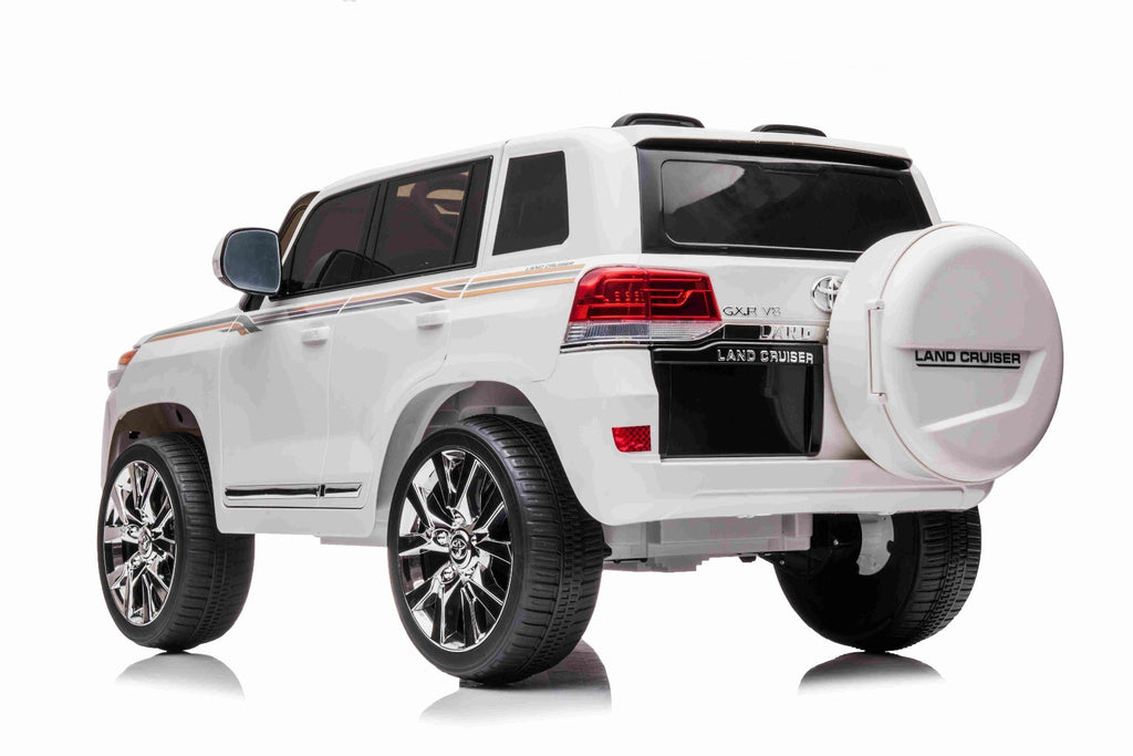 Toyota Land Cruiser 12V – Voiture électrique enfant | Blanc