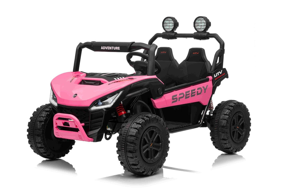 T-Rex Ride 24V – 2-zits elektrische kinderauto | Roze