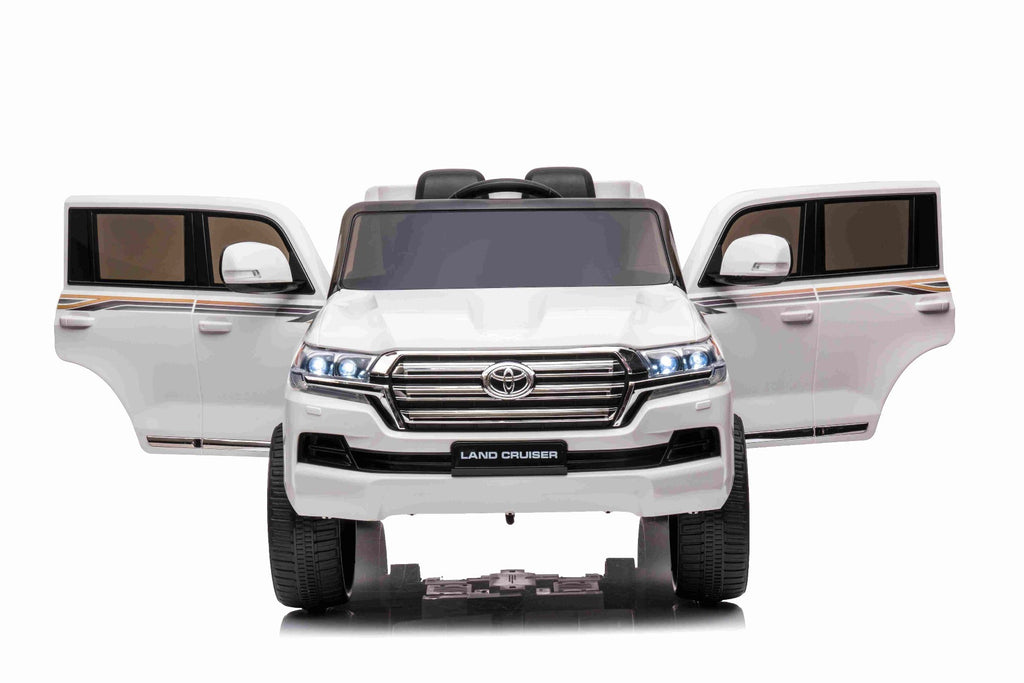 Toyota Land Cruiser 12V – Voiture électrique enfant | Blanc
