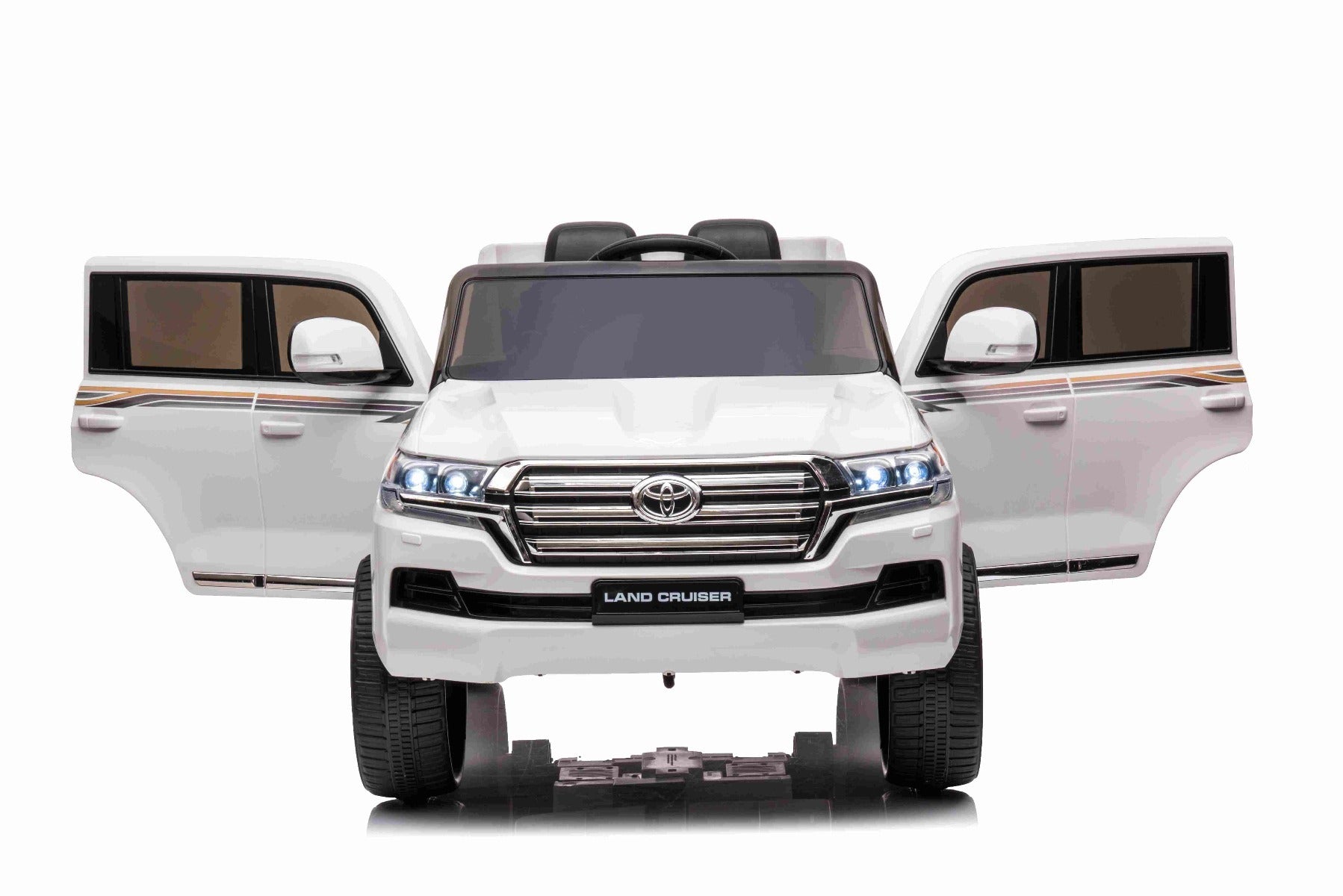 Toyota Land Cruiser 12V – Voiture électrique enfant | Blanc