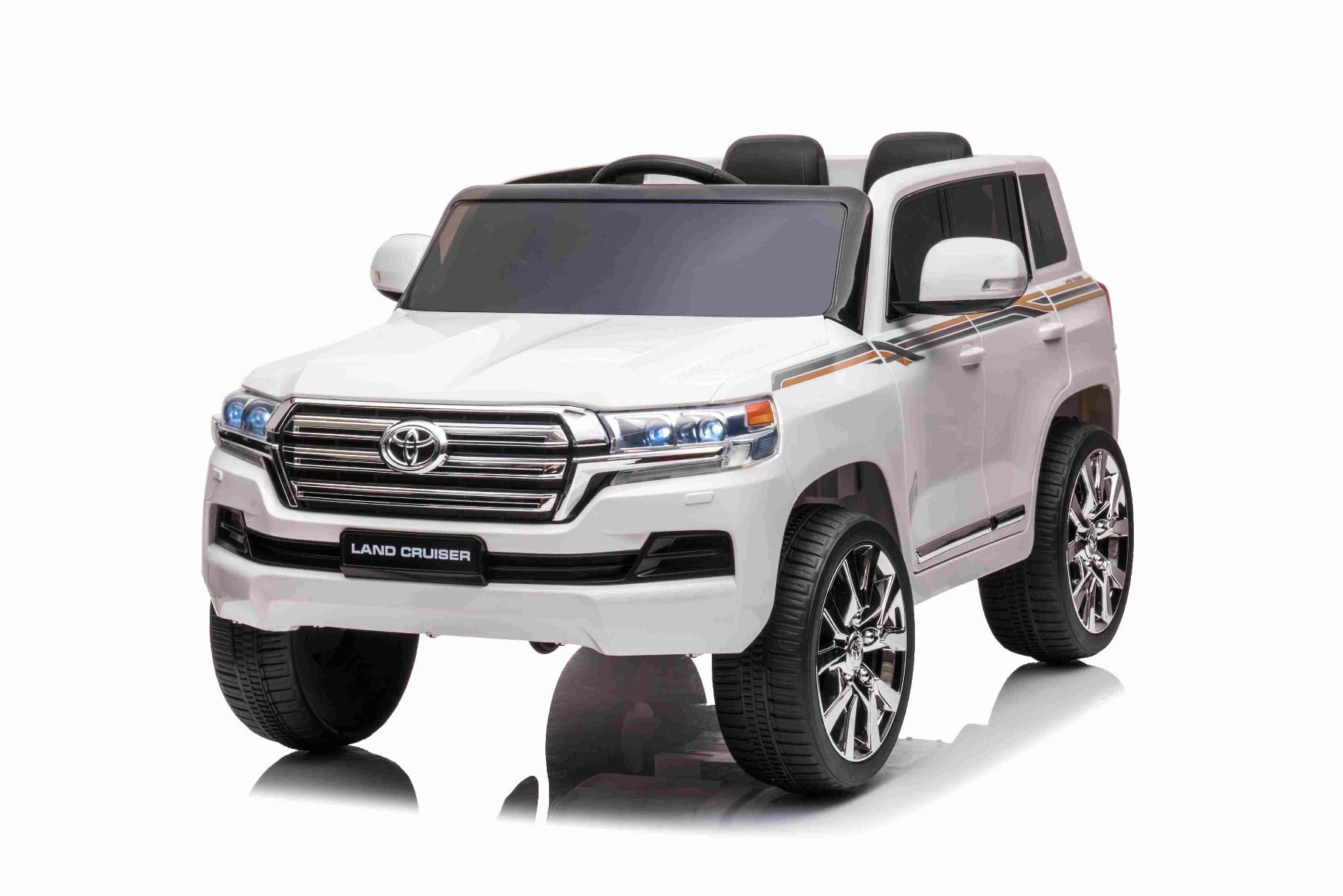 Toyota Land Cruiser 12V – Voiture électrique enfant | Blanc