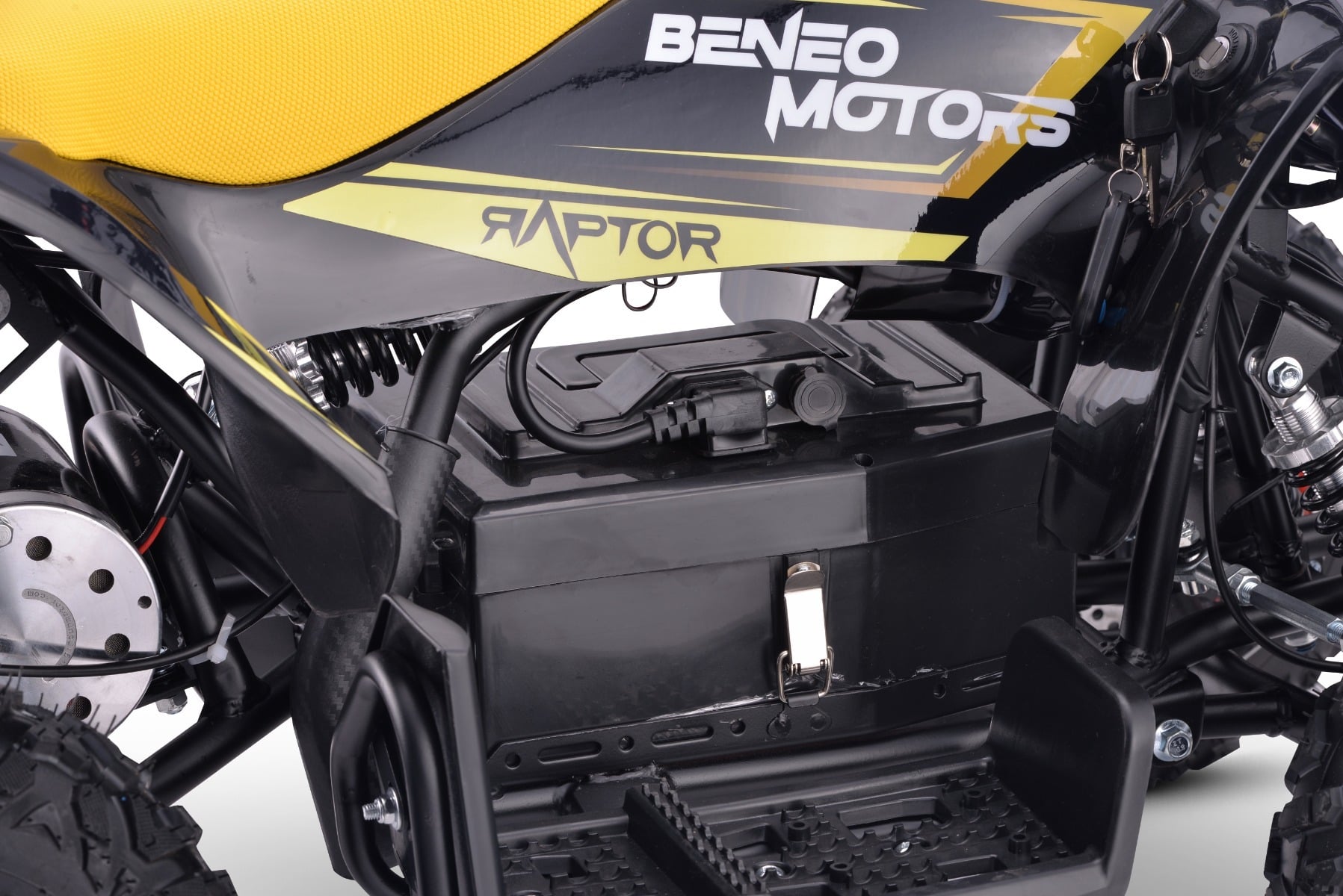 Raptor 800 W – Elektrische kinderquad | Geel
