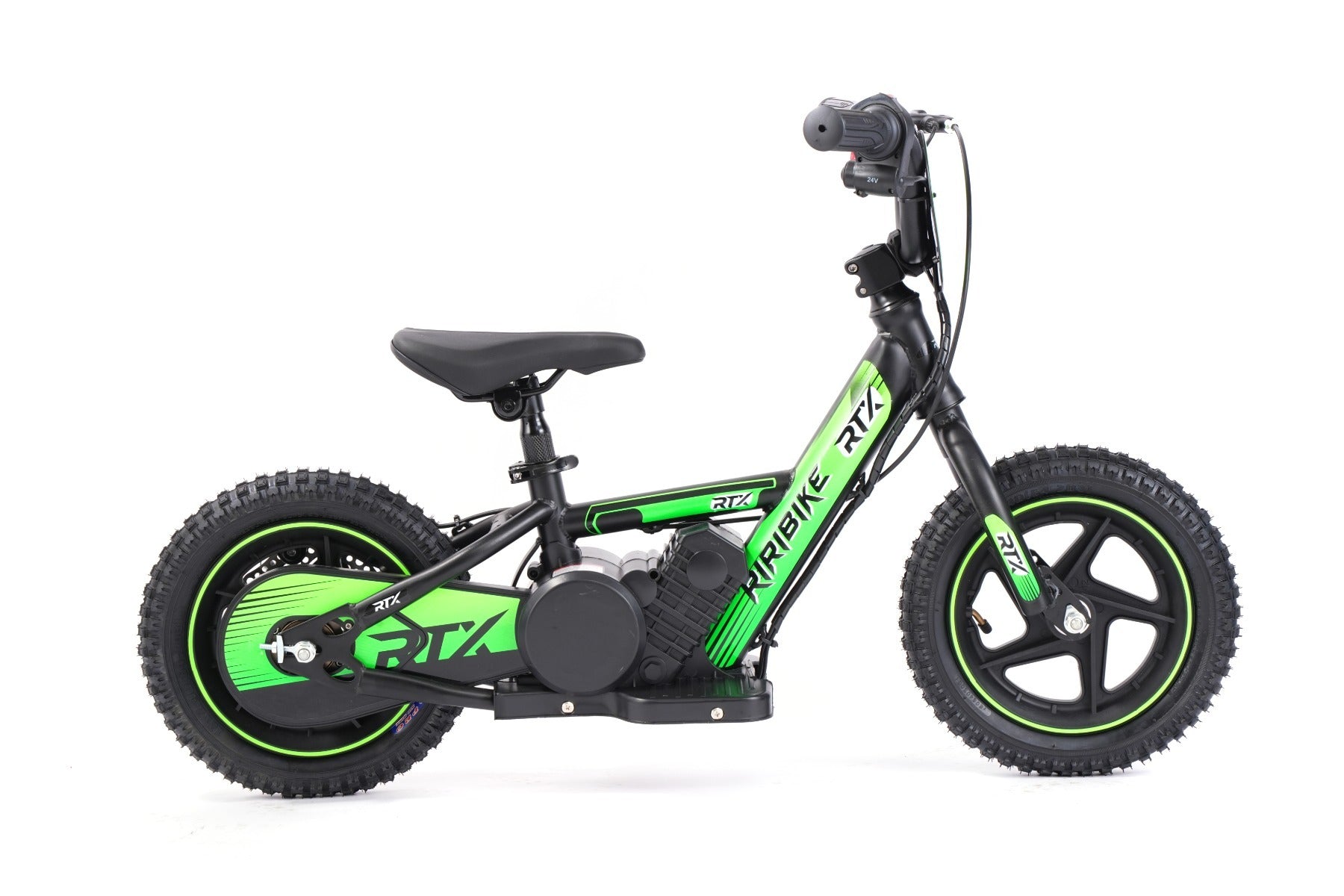 RIRIBIKE RTX3 12" 24V – Draisienne électrique enfant | Vert