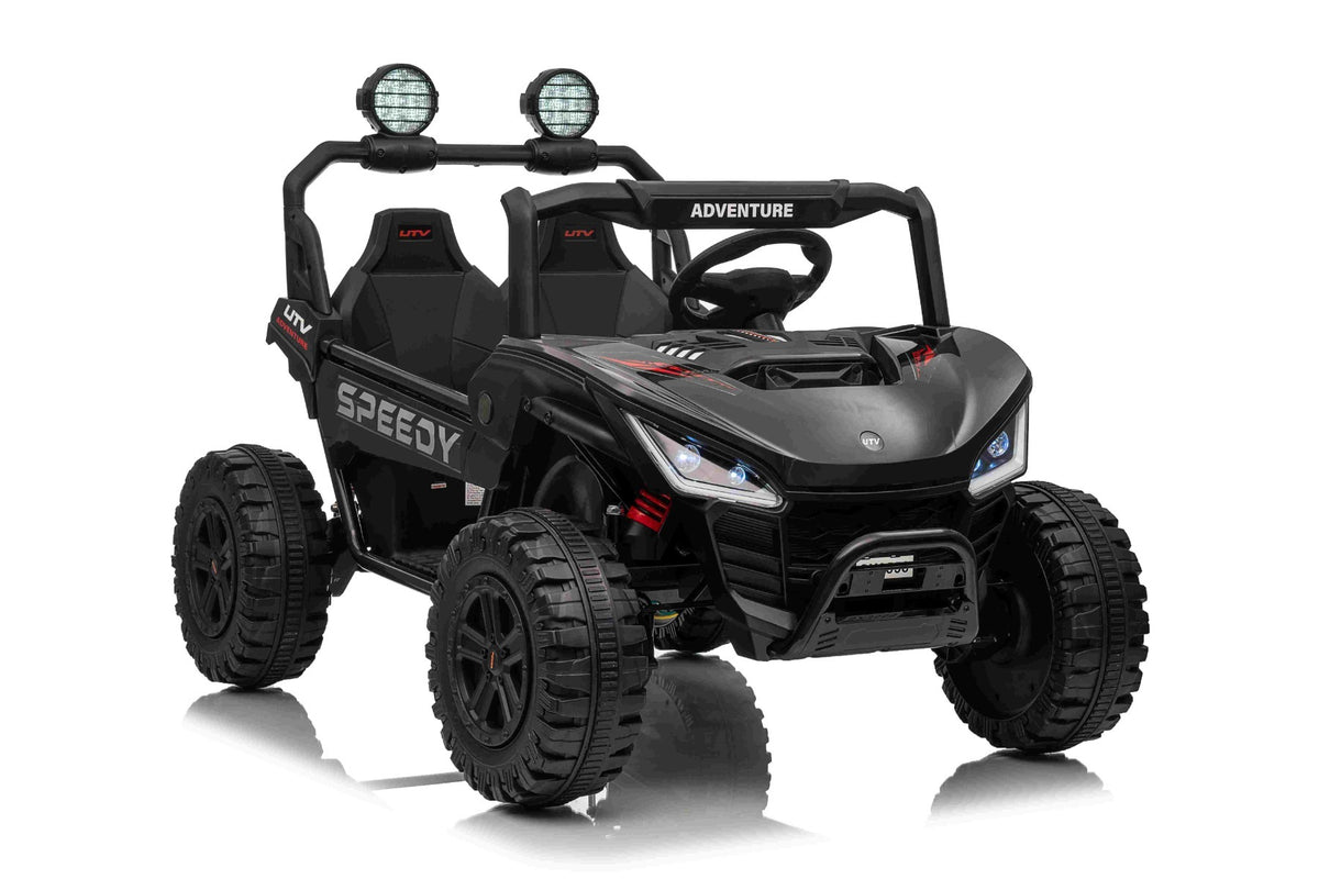 T-Rex Ride 24V – Voiture électrique enfant 2 places | Noir