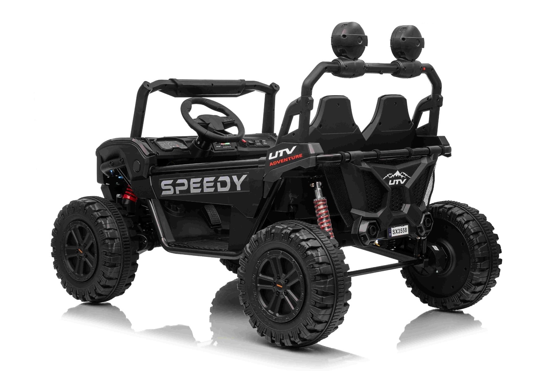 T-Rex Ride 24V – Voiture électrique enfant 2 places | Noir
