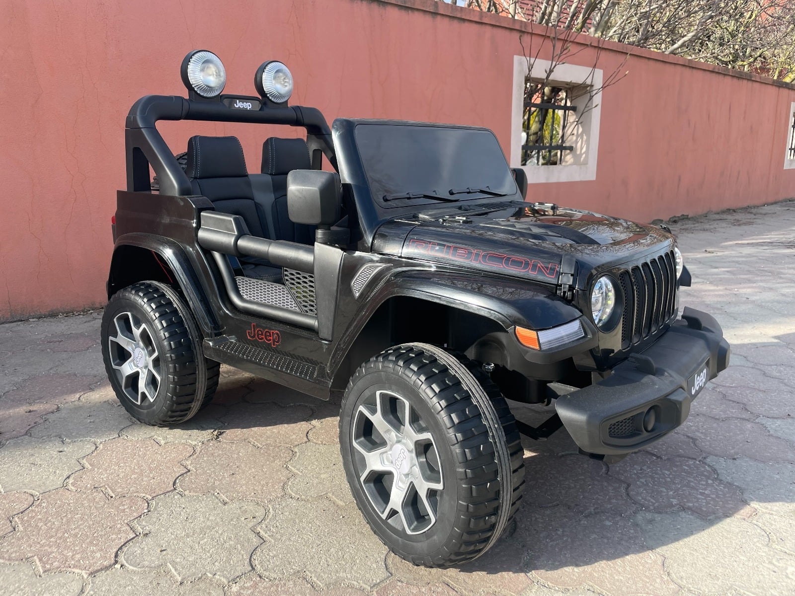 JEEP Wrangler 12V – Voiture électrique enfant 2 places | Noir