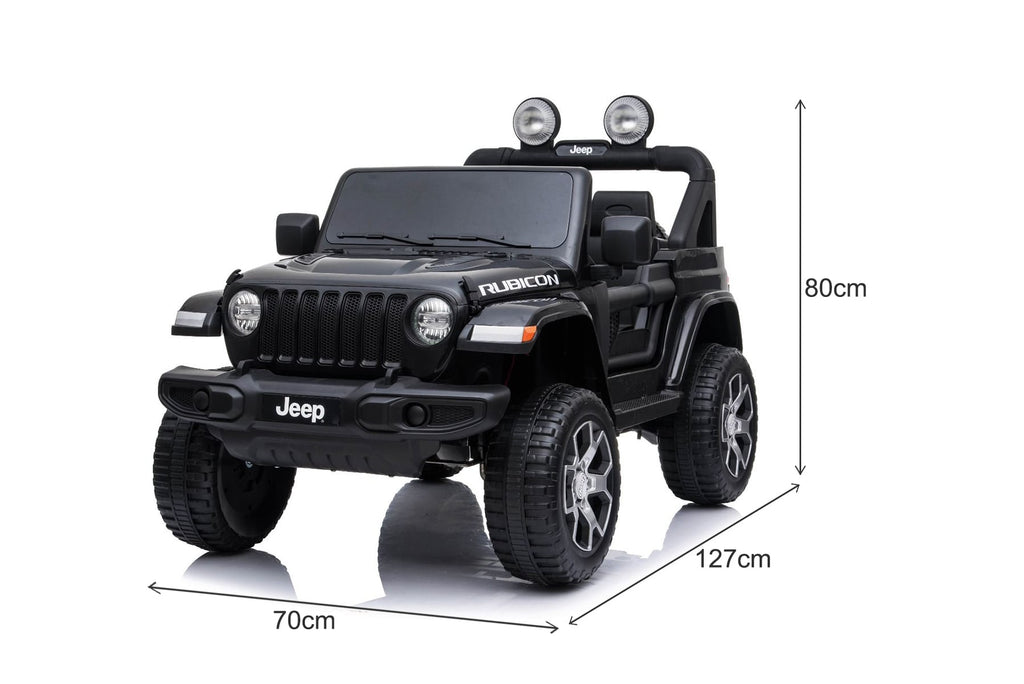 JEEP Wrangler 12V – Voiture électrique enfant 2 places | Noir