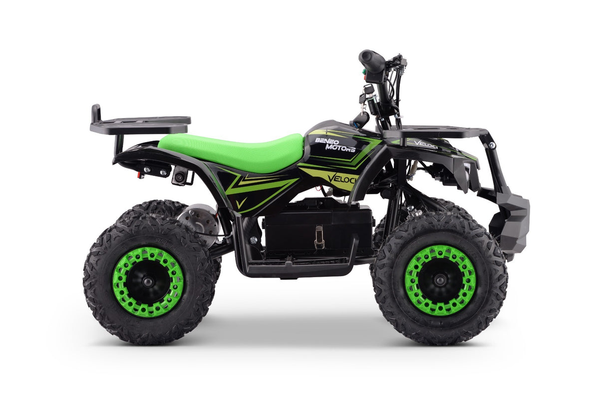 Veloci 800 W – Quad électrique enfant | Vert