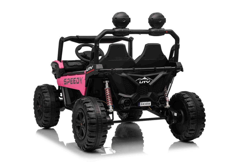 T-Rex Ride 24V – Voiture électrique enfant 2 places | Rose