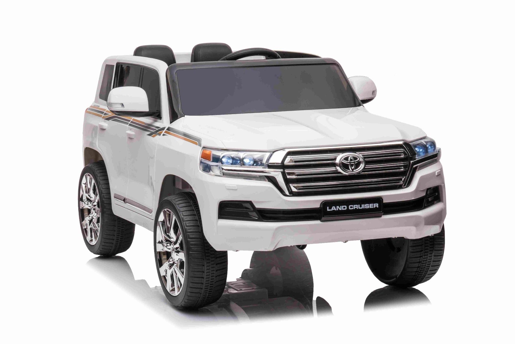 Toyota Land Cruiser 12V – Voiture électrique enfant | Blanc