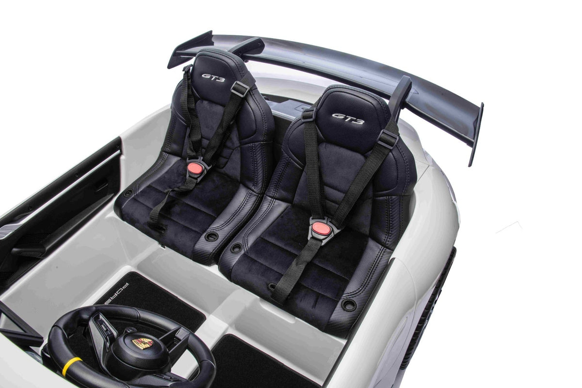 Porsche 911 GT3 24V – Voiture électrique enfant 2 places | Blanc