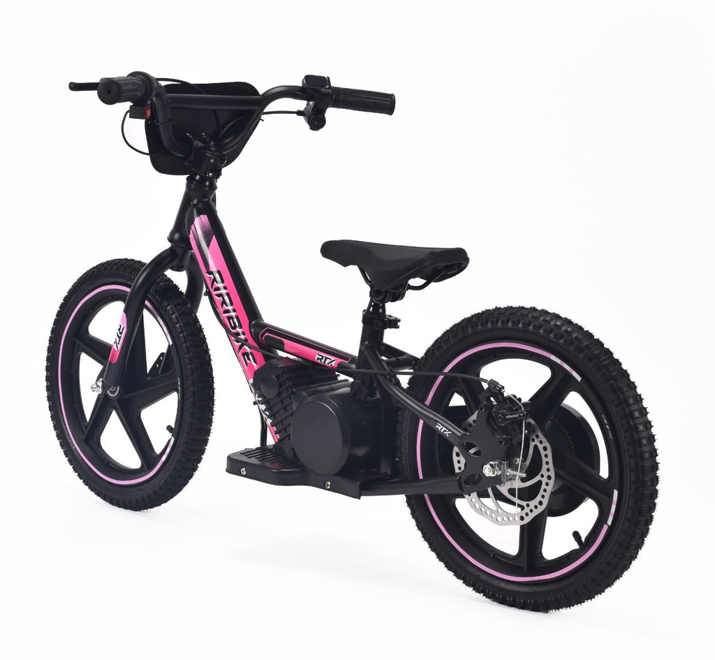 RIRIBIKE RTX6 16" 24V – Elektrische loopfiets voor kinderen | Roze