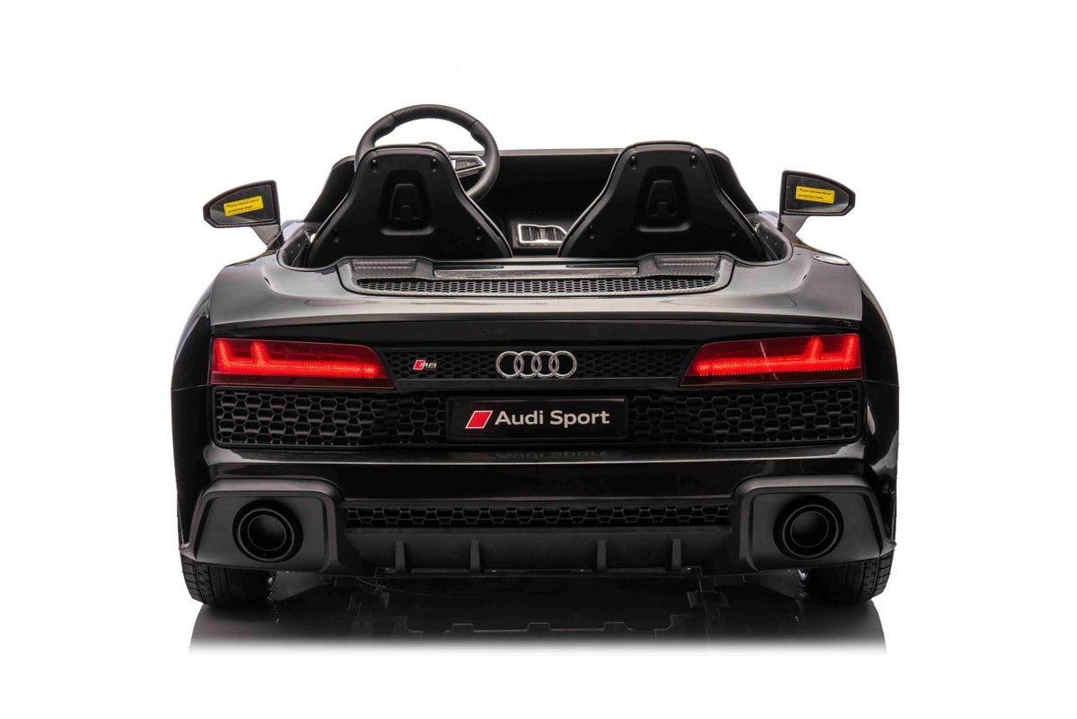 Audi R8 Spyder 24V – Voiture électrique enfant 2 places | Noir