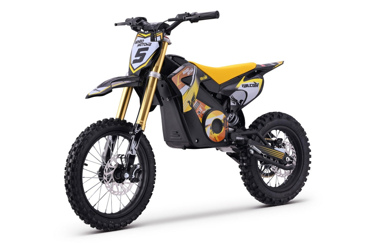 Falcon 1600 W – Moto électrique enfant | Jaune