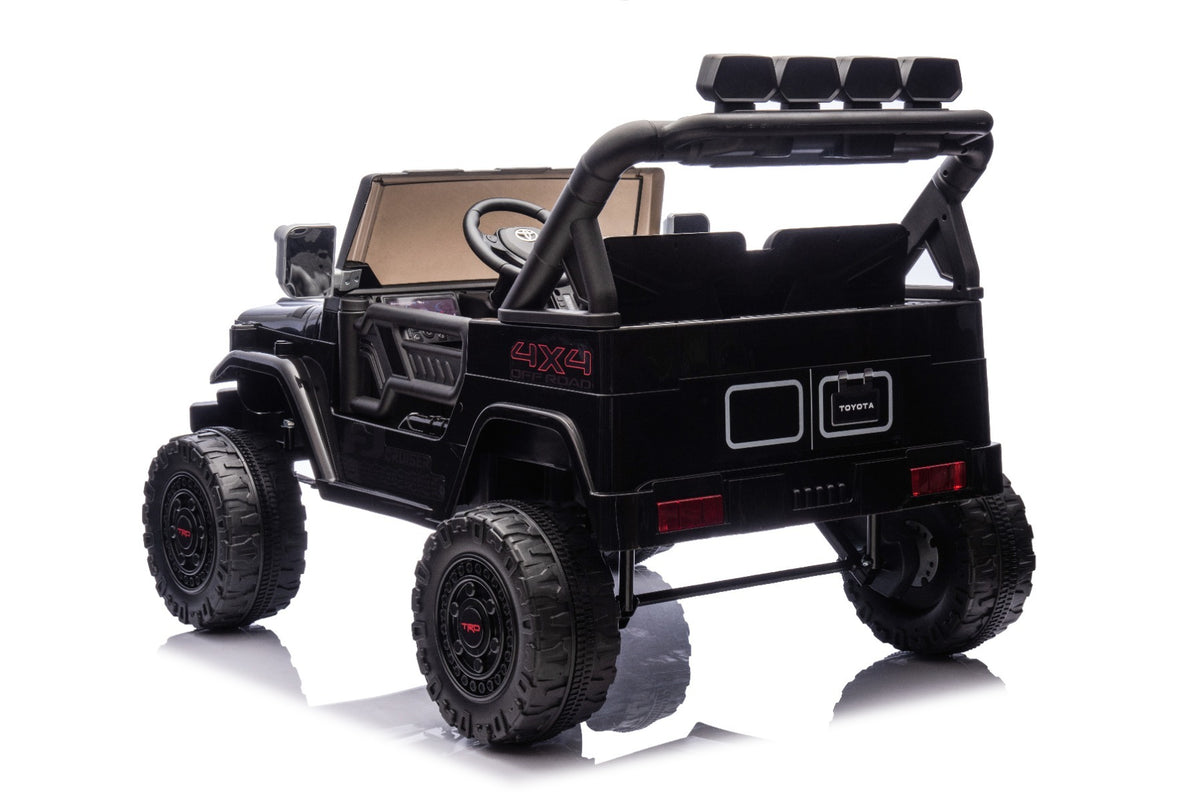 Toyota FJ Cruiser 24V – Voiture électrique enfant 2 places | Noir