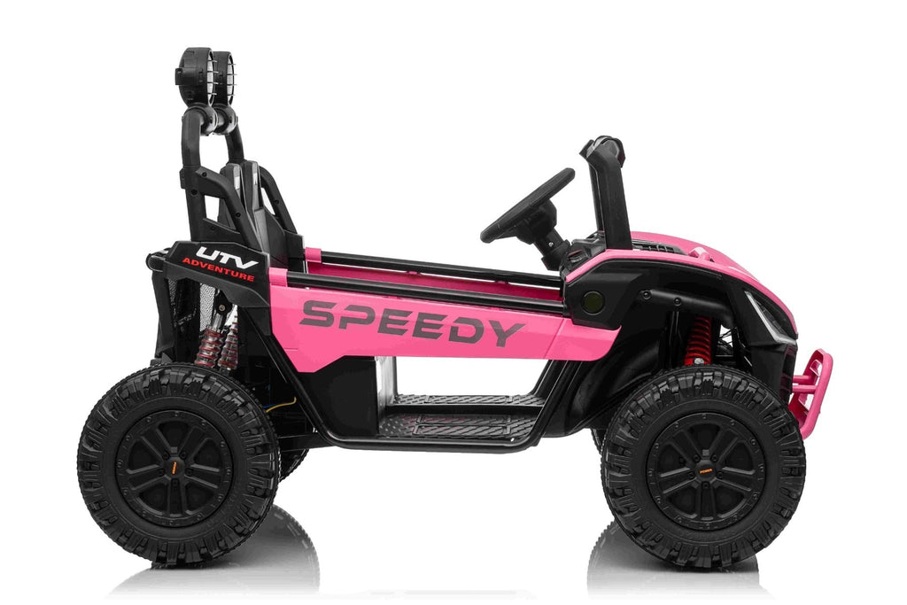 T-Rex Ride 24V – Voiture électrique enfant 2 places | Rose