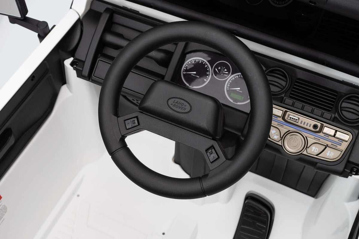 Land Rover Defender 110 SVX 12V – Voiture électrique enfant | Blanc