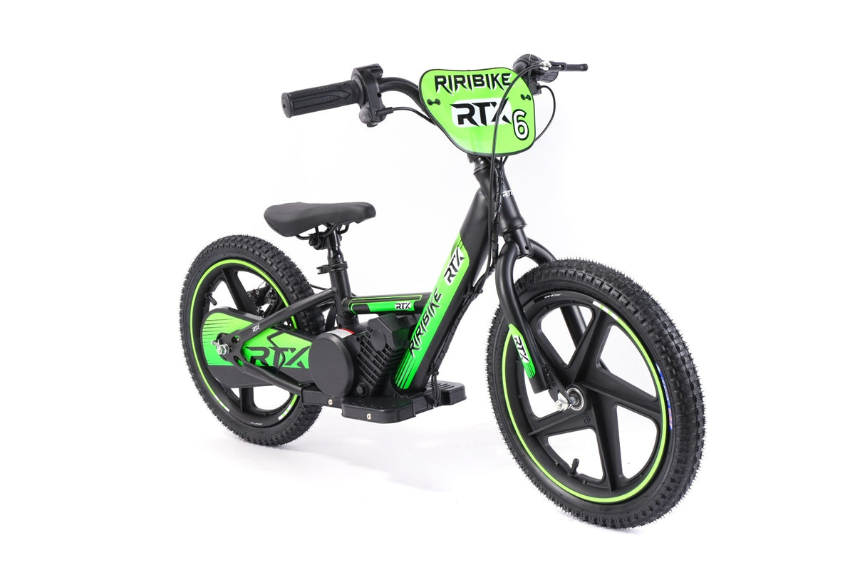 RIRIBIKE RTX6 16" 24V – Draisienne électrique enfant | Vert