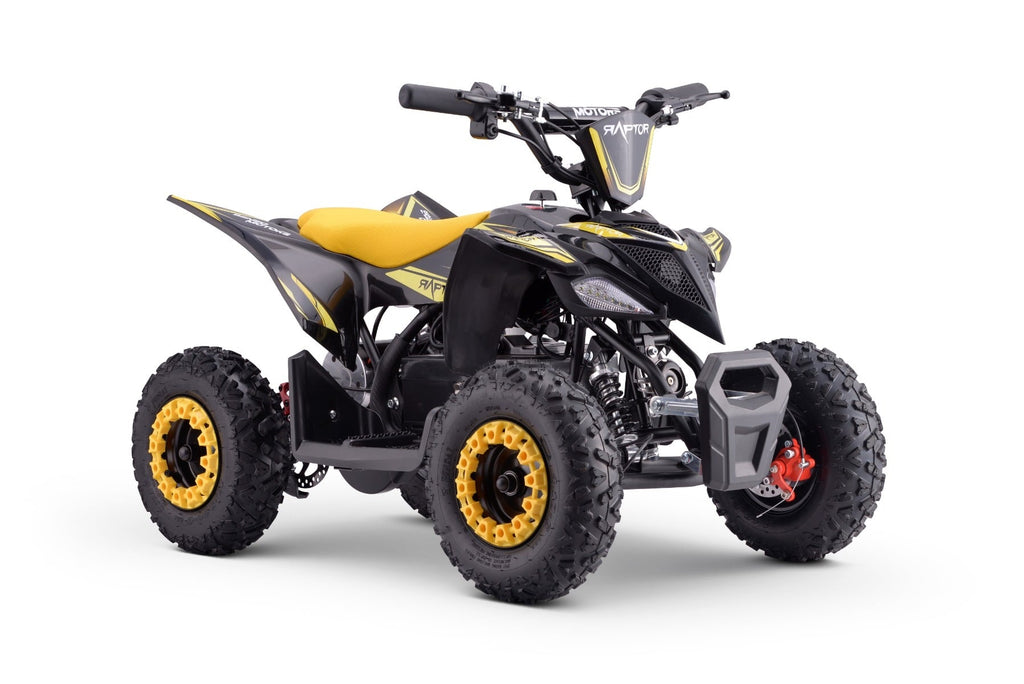 Raptor 800 W – Elektrische kinderquad | Geel