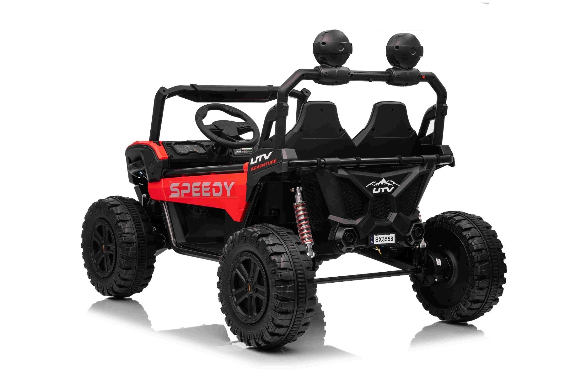T-Rex Ride 24V – Voiture électrique enfant 2 places | Rouge