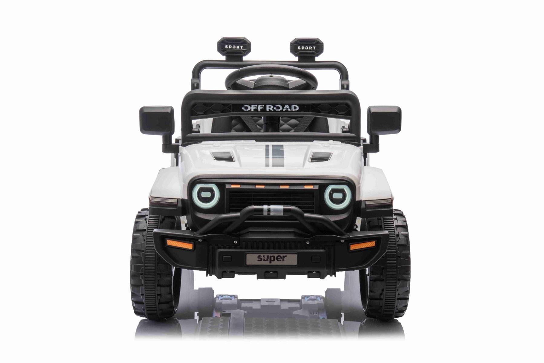 Offroad 12V – Voiture électrique enfant | Blanc