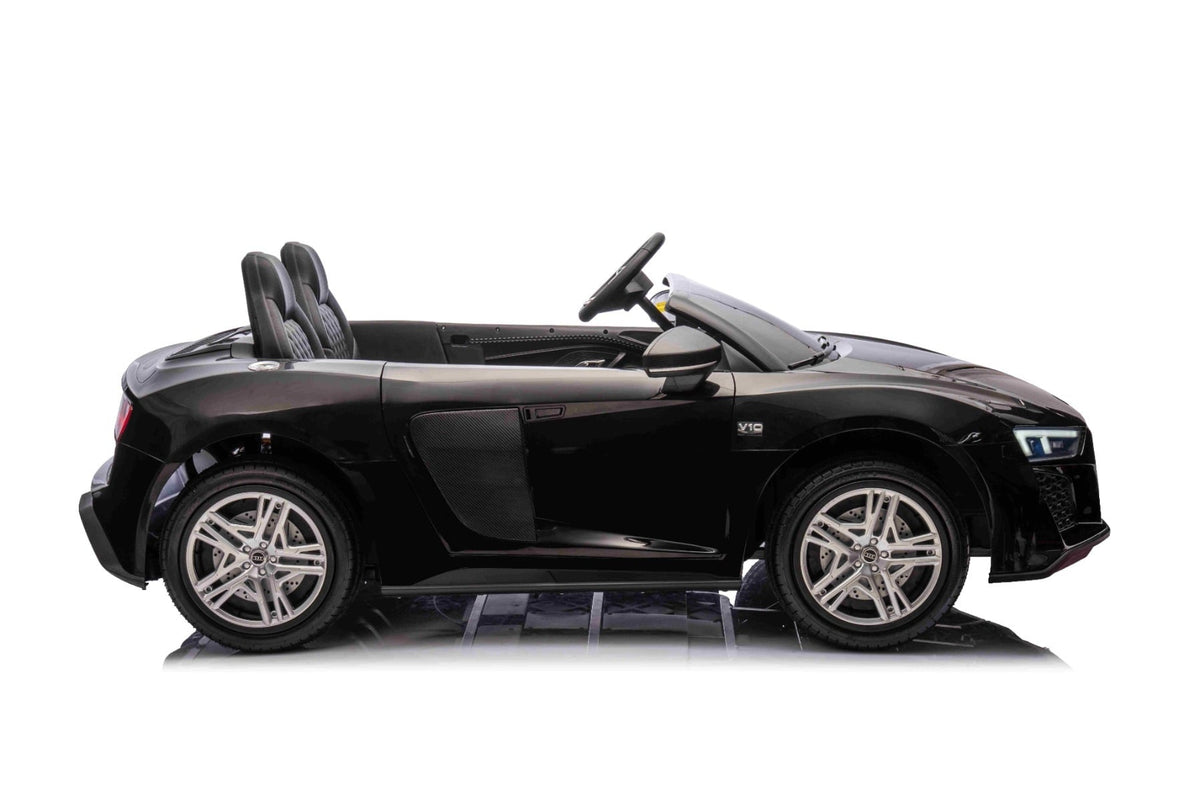 Audi R8 Spyder 24V – Voiture électrique enfant 2 places | Noir