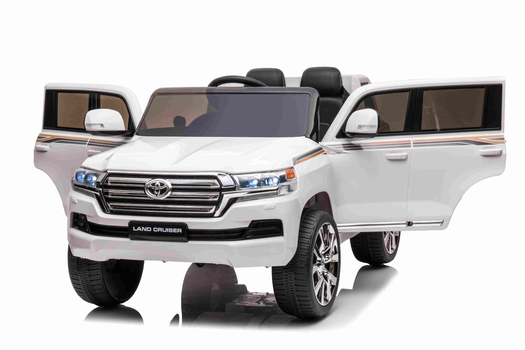Toyota Land Cruiser 12V – Voiture électrique enfant | Blanc