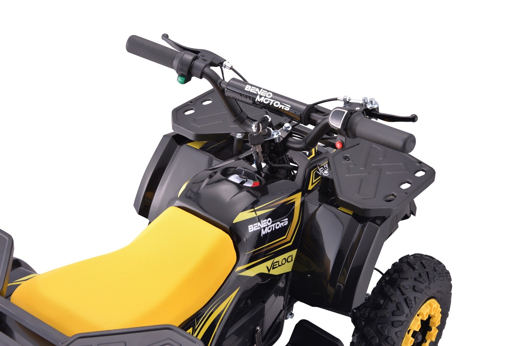 Veloci 800 W – Quad électrique enfant | Jaune