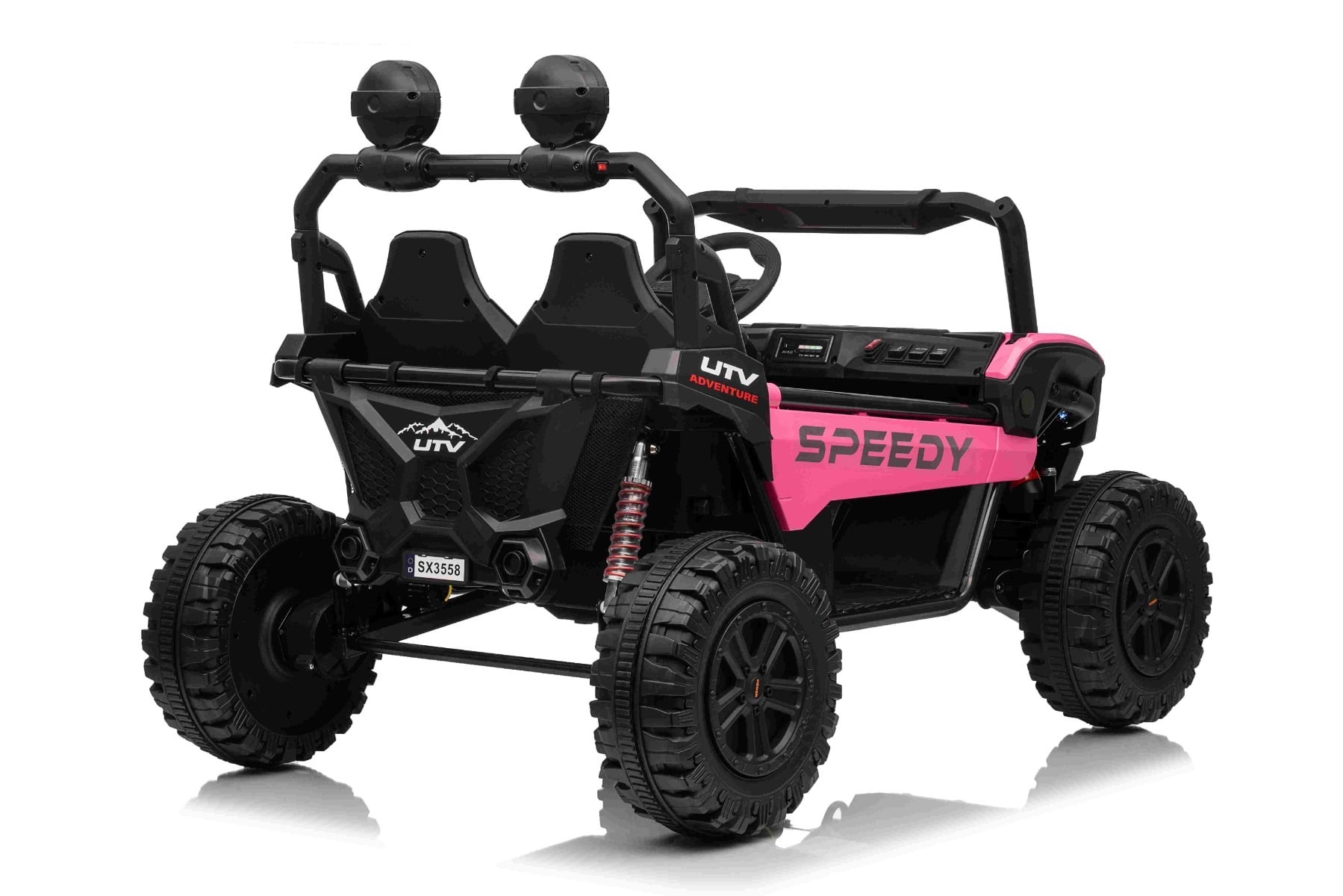 T-Rex Ride 24V – Voiture électrique enfant 2 places | Rose